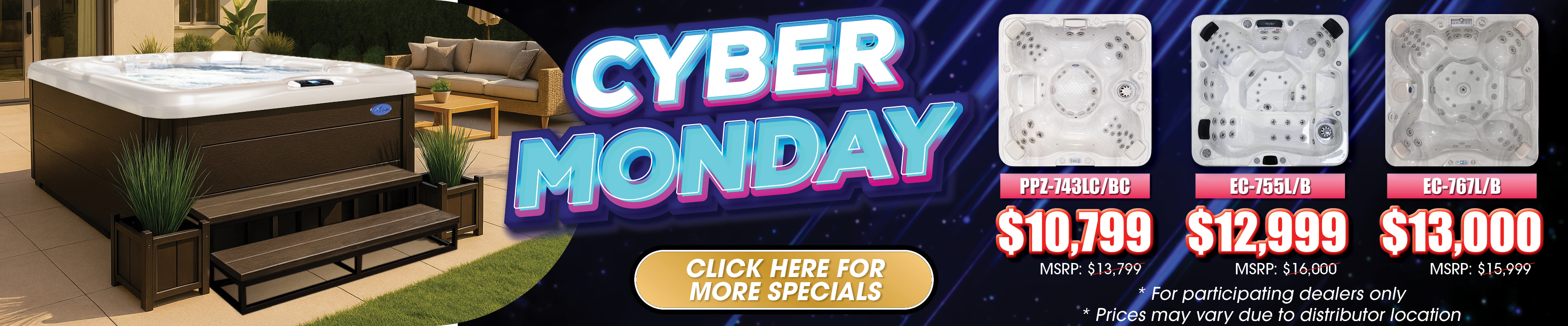 Calspas hot tub being used in a family setting - Bossier City